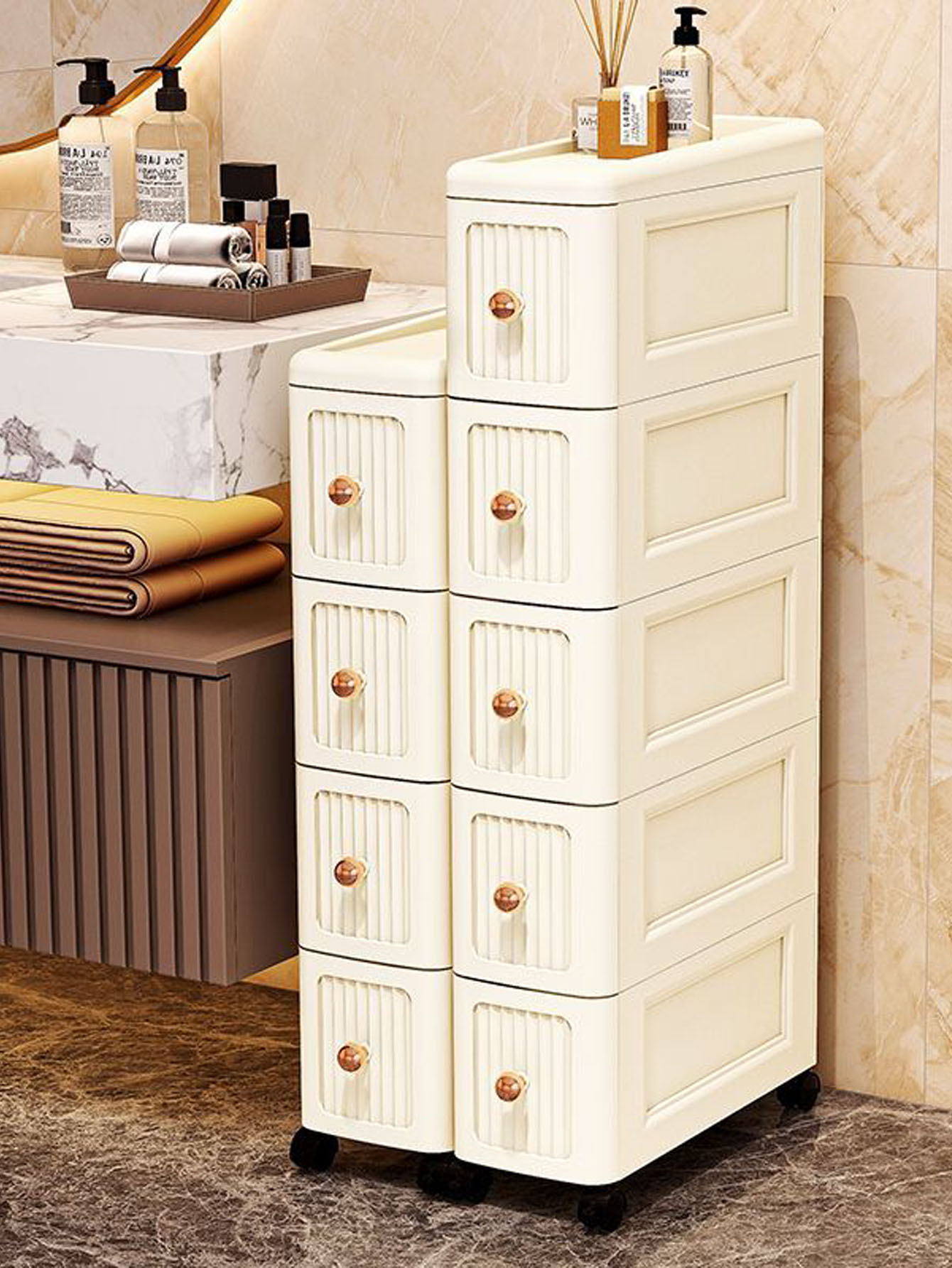 Storage & Organization - Lemari Penyimpanan dengan Celah Lebar 15CM