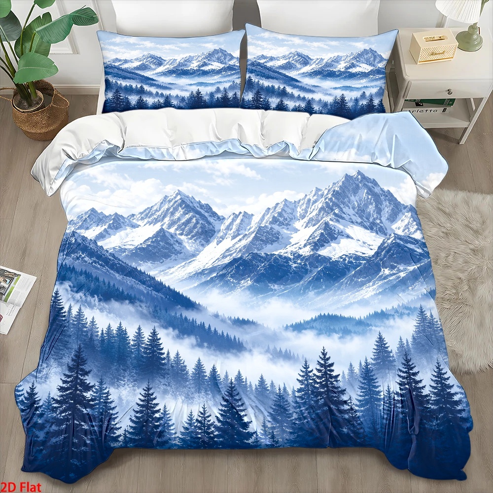 Duvet Cover Sets With Zipper - Set Sprei 3 Buah Gaya Nordik,
