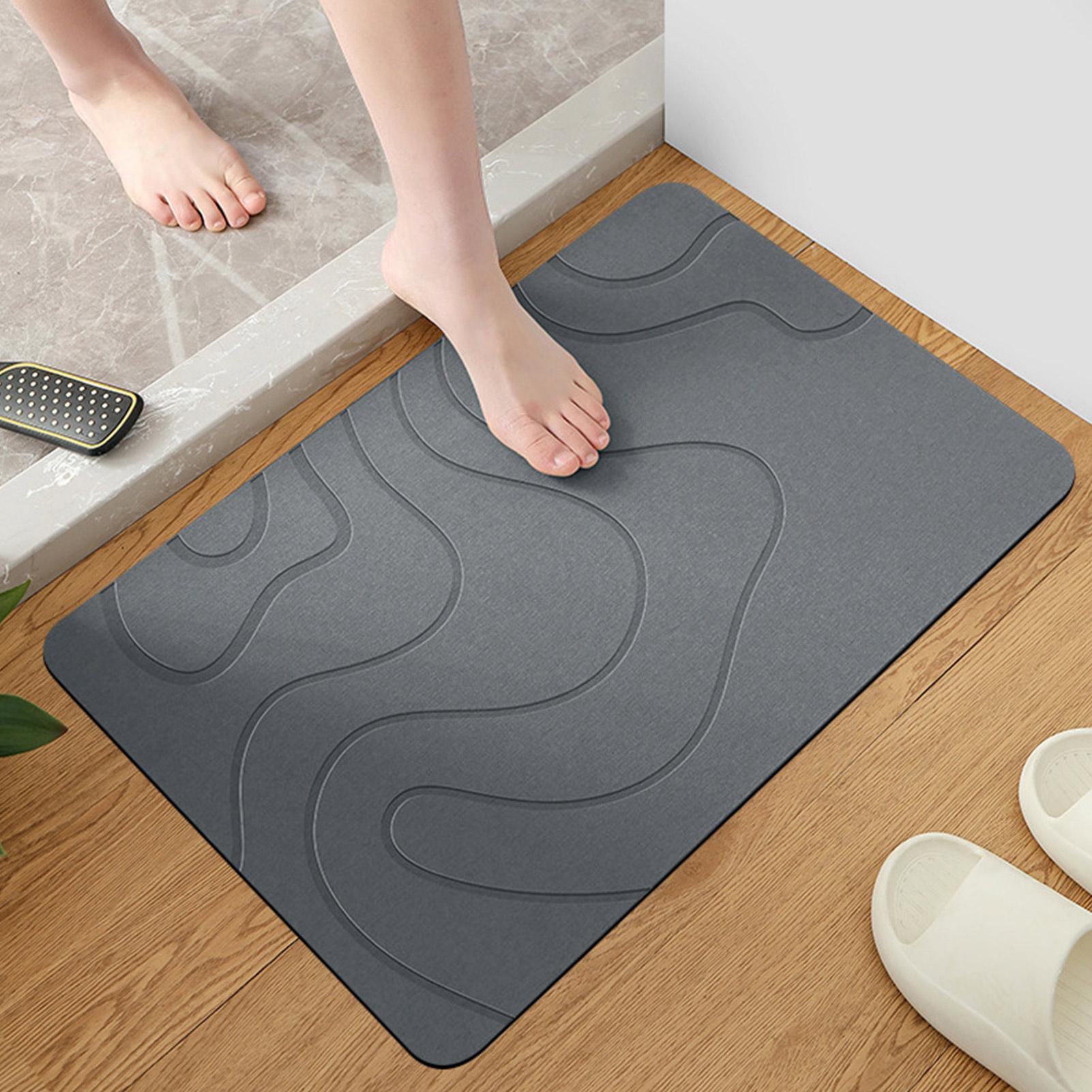 Quick Dry Diatomite Bath Mat - Alas Kaki Kamar Mandi Batu Cepat