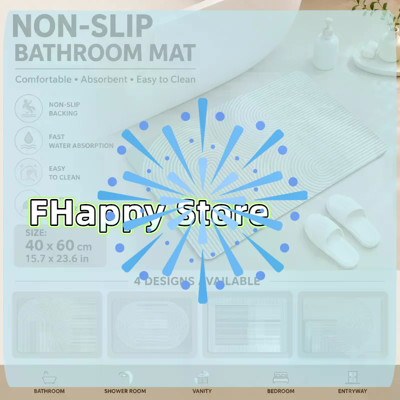 [MA]Keset Kamar Mandi Diatomit - Quick Dry Diatomite Bath Mat ulasan dan harga