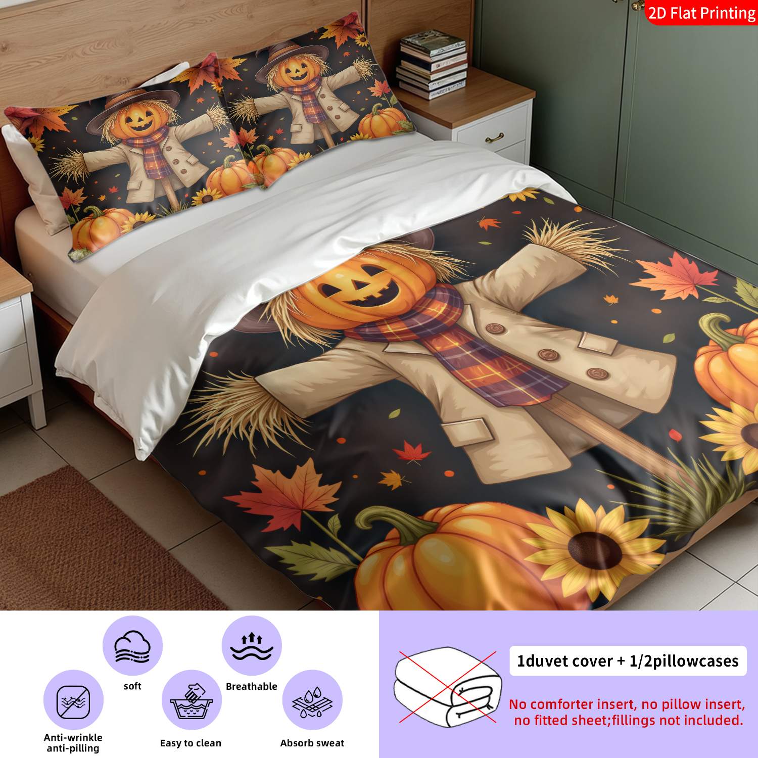 Set Selimut dengan Sarung Bant - Duvet Cover Sets With Zipper ulasan dan harga