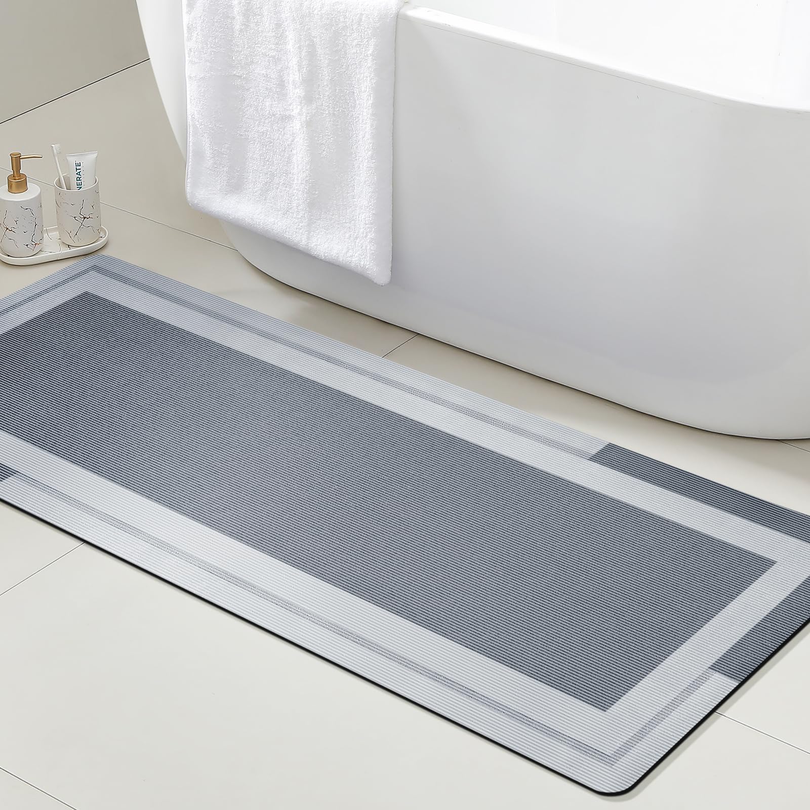 VIKAMA Karpet Kamar Mandi deng - Quick Dry Diatomite Bath Mat ulasan dan harga