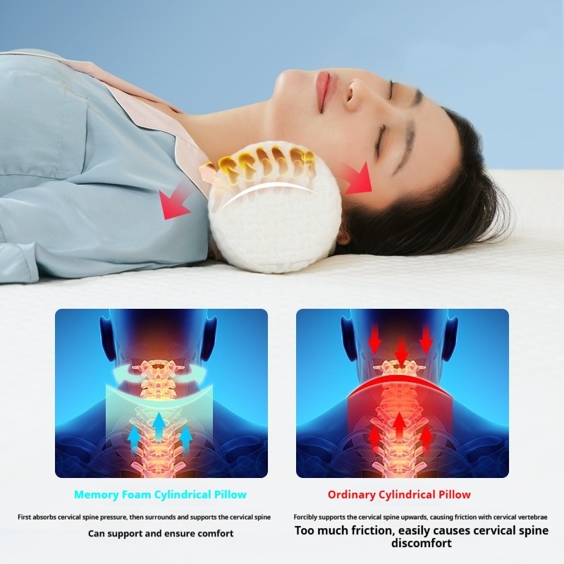 Bantal Leher Busa Memori Cervi - Anti Snore Contour Pillow ulasan dan harga