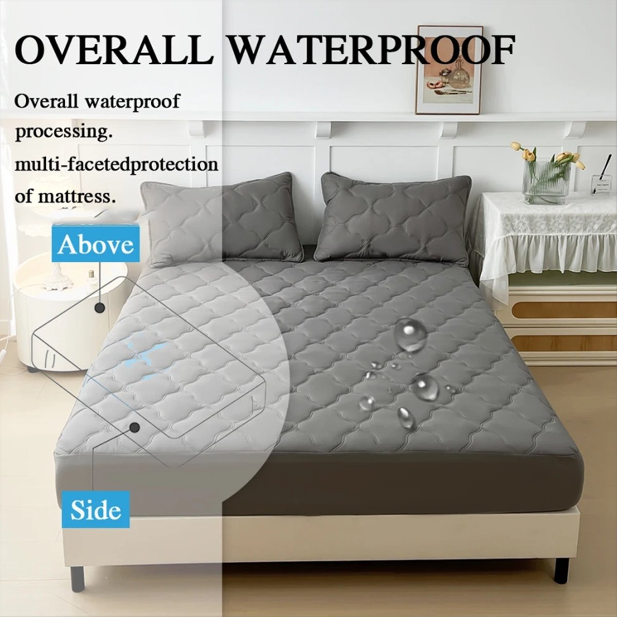 Sprei Kasur Anti Air, Pelindun - Waterproof Mattress Protector Breathable ulasan dan harga