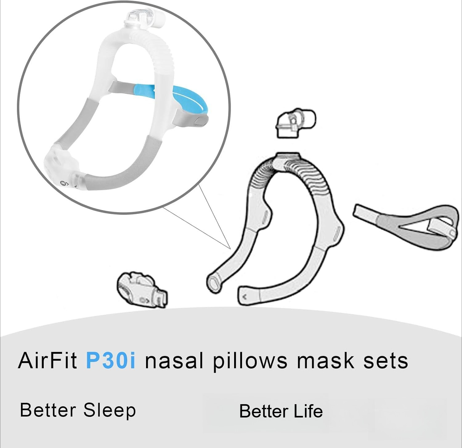 Masker Hidung CPAP FitAirFit P - Anti Snore Contour Pillow ulasan dan harga