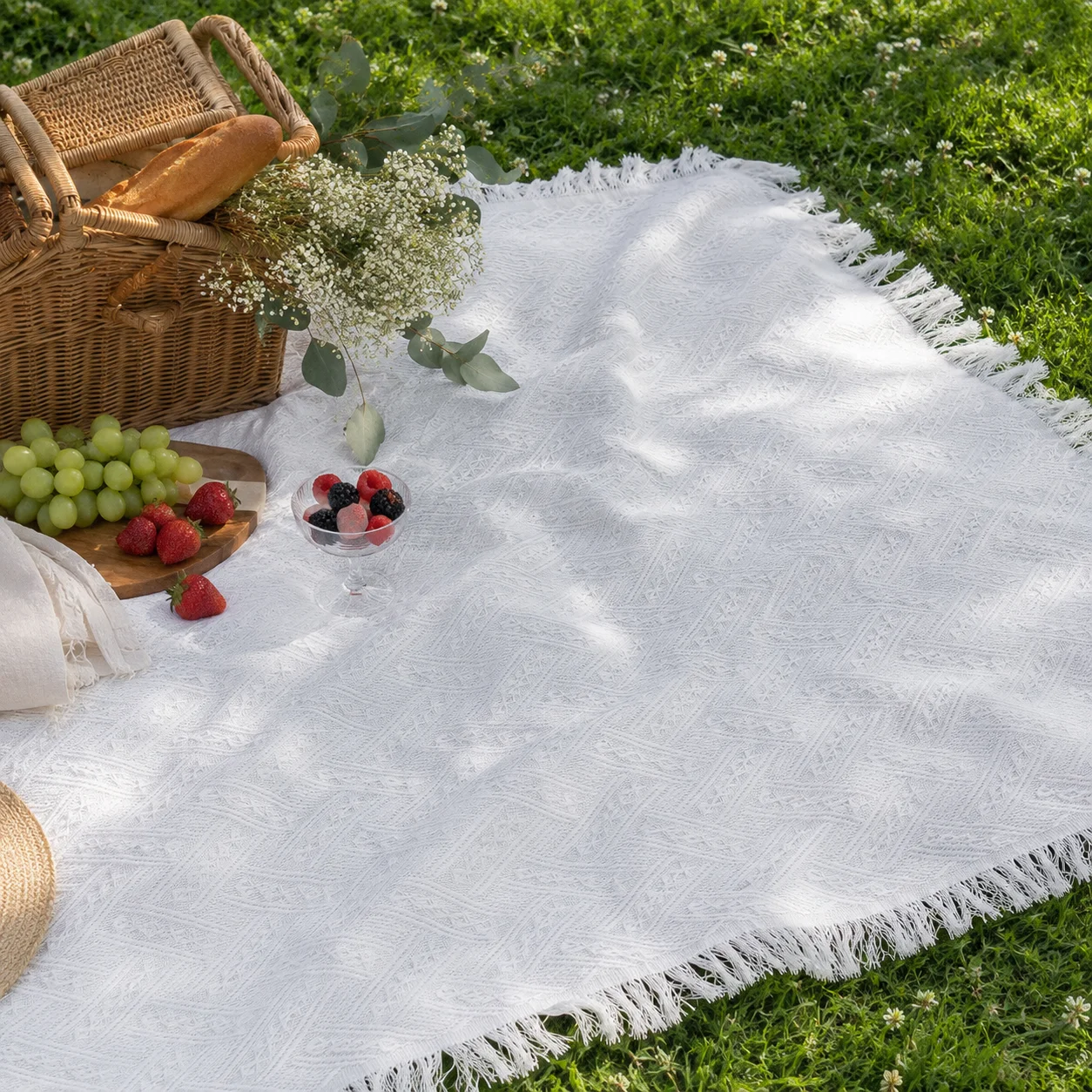 Selimut Piknik Boho, Alas Camp - Boho Throw Blanket Fringe ulasan dan harga