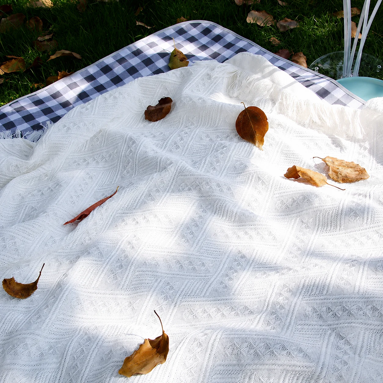 Selimut Piknik Boho, Alas Camp - Boho Throw Blanket Fringe ulasan dan harga
