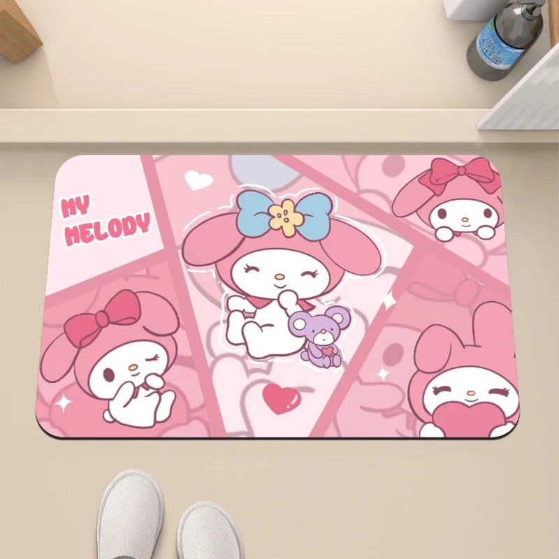 Keset Kamar Mandi Hello Kitty  - Quick Dry Diatomite Bath Mat ulasan dan harga