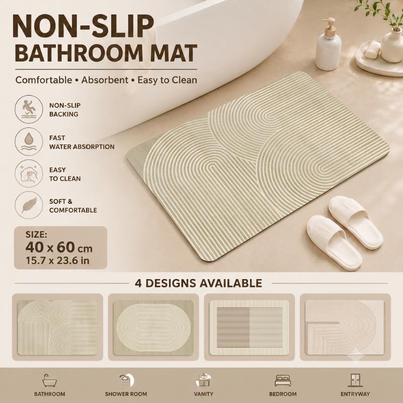 Keset Kamar Mandi Diatomite Ce - Quick Dry Diatomite Bath Mat ulasan dan harga