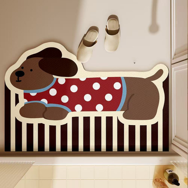 Keset Kamar Mandi Anjing Dachs - Quick Dry Diatomite Bath Mat ulasan dan harga