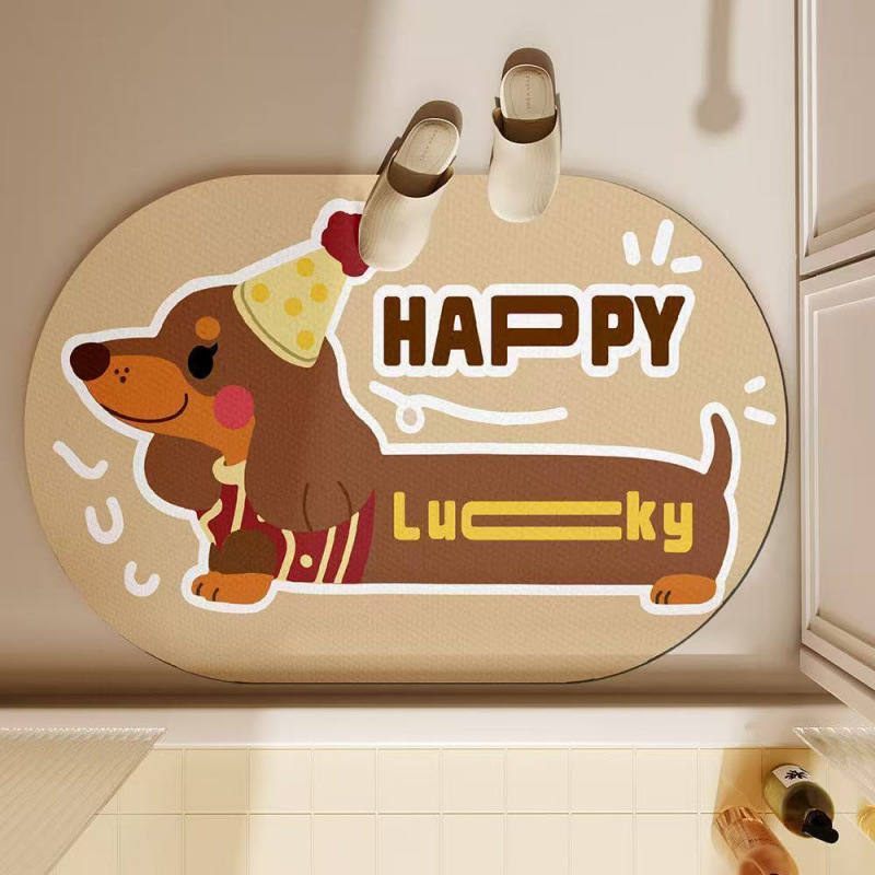 Keset Kamar Mandi Anjing Dachs - Quick Dry Diatomite Bath Mat ulasan dan harga