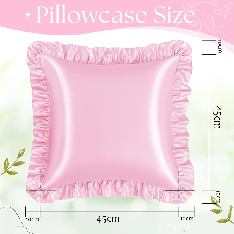 2 Buah Sarung Bantal Satin Ber - Satin Silk Pillowcase Hair Skin ulasan dan harga