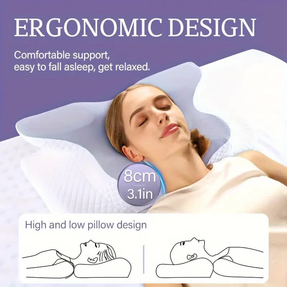 Bantal busa memori berbentuk k - Anti Snore Contour Pillow ulasan dan harga